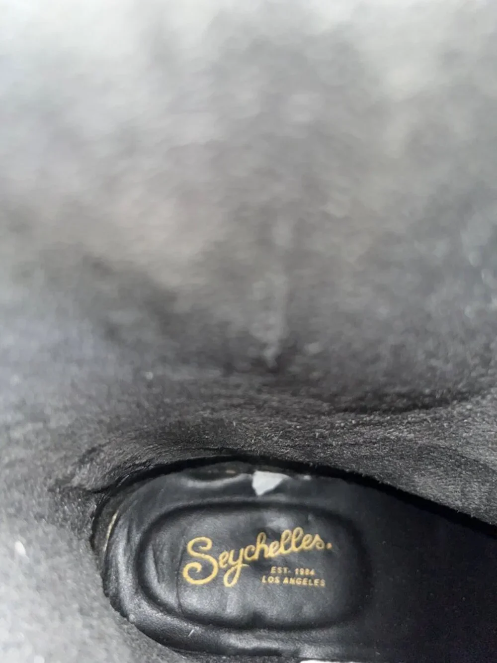 Seychelles wms black leather below knee equestrian riding boots sz 6 SKU 10-676